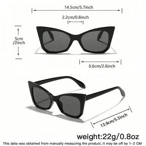 Lunettes de soleil œil de <span class=keywords><strong>chat</strong></span> rétro de haute qualité, tendance, verres optiques PC UV400, modèle à succès, mode pour l'extérieur, protection solaire - Product Image 4
