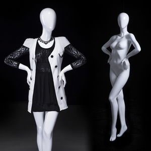 AFELLOW Mannequin de Présentation Professionnel pour Vêtements Féminins, Tête Abstraite, Corps Entier, Élégant, Mode Féminine - Product Image 3