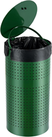 Corbeille à déchets extérieure en acier expansé, écologique, pour parc, patio, usage commercial, en fer, pour recyclage, sanitaire
