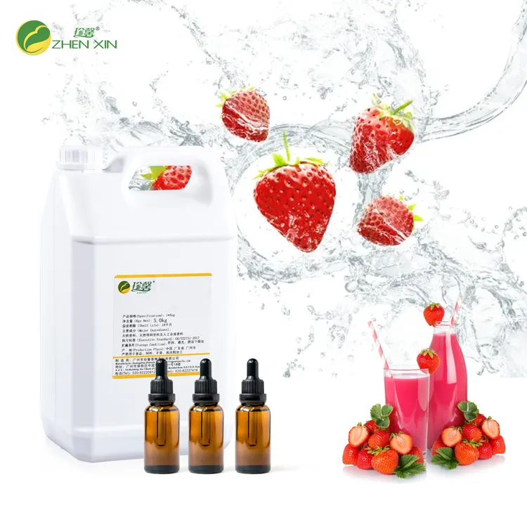 Saveurs concentrées par liquide de jus d'essence d'arôme de saveur de fraise pour des boissons alcoolisées