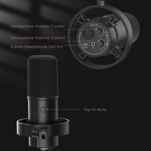 Micrófono Dinámico USB-XLR T688 para Podcasting y Grabación en Estudio, con Brazo Articulado, Cancelación de Ruido, Diseño Ligero para Escritorio - Product Image 2