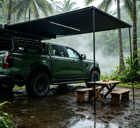 Auvent latéral de voiture 270 degrés robuste et imperméable pour SUV, auvent en forme d'éventail pour atelier, 4x4 tout-terrain, pare-soleil, vente en gros