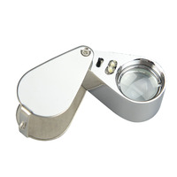 Lentille de Loupe 30x21mm, Loupe à triple diamant LED Loupe oculaire dentaire Lupa