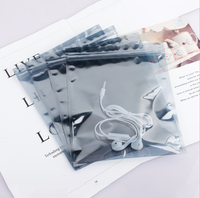 Sacs d'emballage antistatiques ESD à fermeture éclair pour accessoires électroniques, sacs de protection auto-scellants avec impression « Attention »