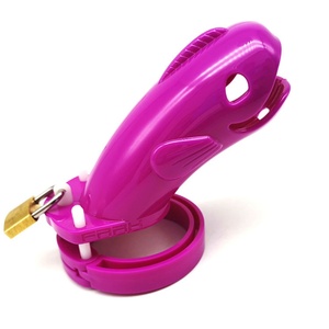 FRRK-25 Plastic Dragon Head Cock Cage Colorful Male Chastity Cage Bdsm Sex Toy Delay Ejaculation for Men - Product Image 1