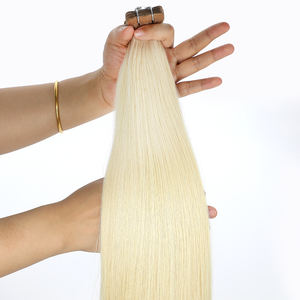 Mejor precio Ombre Rubio Raw Cinta adhesiva de doble cara Ins Extensiones de cabello Venta al por mayor Doble dibujado Remy Hair - Product Image 3