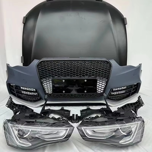 Kit carrosserie style RS5 B8.5 pour Audi A5 S5 B8 <span class=keywords><strong>2008</strong></span> 2009 2010 2011, comprenant pare-chocs avant, capot, phares et calandre. - Product Image 2