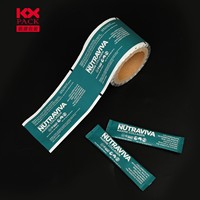 Rouleau de film plastique imprimé par gravure de qualité alimentaire Sachet souple PET/AL/PE pour bonbons, nutrition, poudre, emballage, sac à bâton