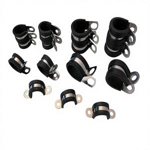 ตัวหนีบสายเคเบิลและสายยางแบบปรับได้ ทำจากสแตนเลส พร้อมห่วงยางรองรับแรงกระแทก ระบบวัดแบบเมตริก รับน้ำหนักได้ 1000 กิโลกรัม - Product Image 5