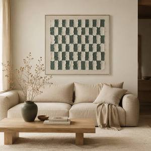Arte Murale 3D Minimalista con Texture, Dipinto a Olio Geometrico su Tela, Opera d'Arte Astratta per Decorazione Casa, Ufficio, Hotel - Product Image 3