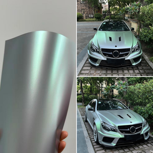 Nuovi Prodotti Annhao: Pellicola Vinilica per <span class=keywords><strong>Auto</strong></span> 1,52*17 Metri, Cromata Satinata Argento <span class=keywords><strong>Verde</strong></span>, Senza Bolle d'Aria, in PET, per Wrapping <span class=keywords><strong>Auto</strong></span> - Product Image 3