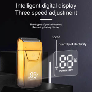 Afeitadora eléctrica inalámbrica de papel de aluminio, resistente al agua, cortadora de pelo para calvicie, Afeitadora eléctrica para hombres, fuente de alimentación USB portátil, tipo de maquinilla de afeitar - Product Image 5