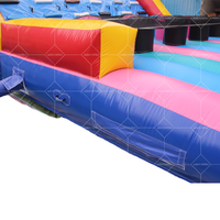 Parcours d'obstacles gonflable en PVC de haute qualité avec toboggan Dragon, expérience de château gonflable idéale