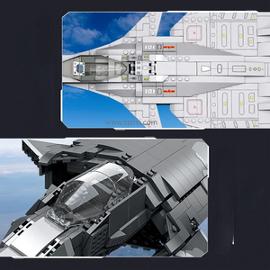 Jie Star 61057 Modello di Aereo Militare da Combattimento, Kit di Costruzione DIY, Giocattolo Educativo per Bambini - Product Image 3