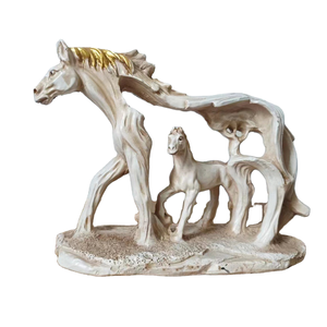 Decoración de Resina con Forma de Caballo, Estatua de Caballo Galopante Feng Shui, Artesanía de Resina, Figuras Decorativas Creativas para el Hogar - Product Image 4