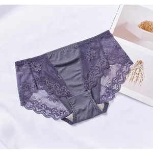 Dames Sexy En Satin <span class=keywords><strong>de</strong></span> Soie <span class=keywords><strong>De</strong></span> Glace Sous-Vêtements Sans Couture Femmes Culotte En Dentelle - Product Image 6