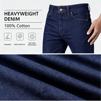 Jean slim coupe cowboy pour homme, taille haute, en denim indigo de coton, style western décontracté, cinq poches