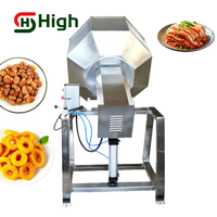 Machine à assaisonnement pour chips de pommes de terre de grande capacité, machine à mélanger les assaisonnements octogonale, machine à enrober les aliments en collation
