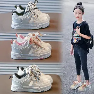 Children And Students Casual Children's Board Shoes New Girls 4 Seasons Little White Shoes Boys School Sneakers