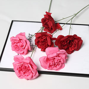 Roses Martin à trois têtes en soie, arrangement floral DIY, fait main, respectueux de l'environnement, art auto-conçu, simulation - Product Image 5