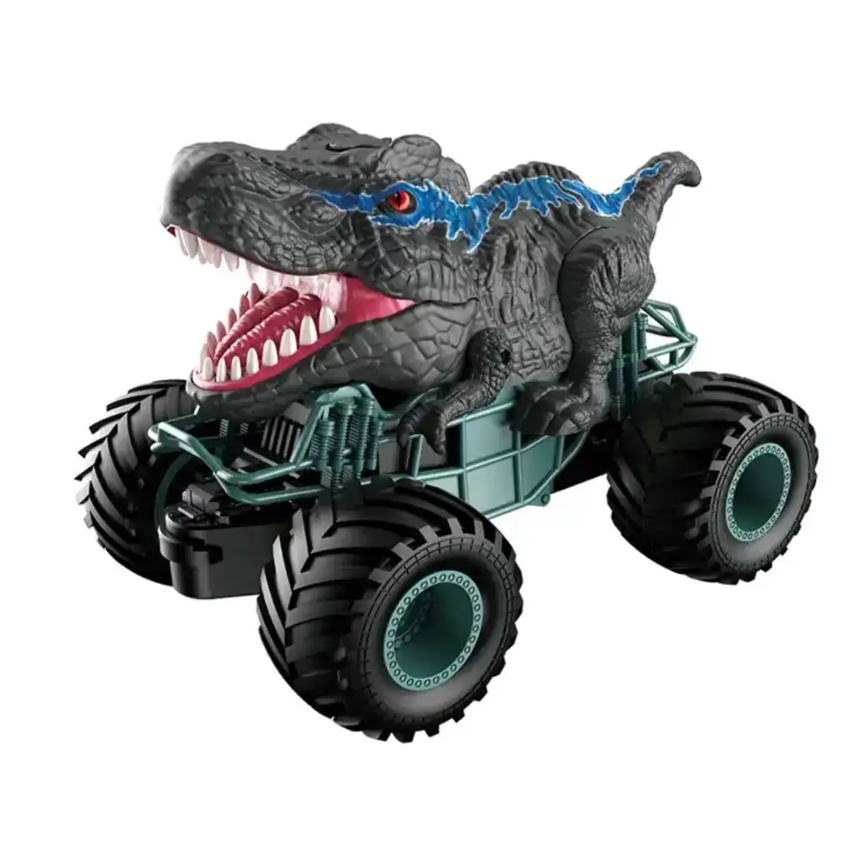 キッズエレクトリック用のライトモンスタートリケラトプスRCカーおもちゃでオフロードを登る新しい2.4ghzスプレー恐竜オフロードリモートコントロール