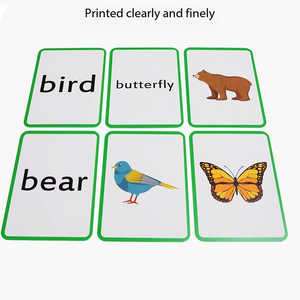 Tarjetas Educativas Impresas Personalizadas, Ecológicas y Duraderas para Niños, Juego de Aprendizaje Divertido, Caja de Tarjetas Coleccionables Sanwa 3-6 Años, Rompecabezas de Papel - Product Image 1