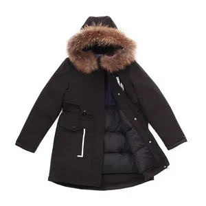 Parka in bianco vestiti per bambine autunno inverno abbigliamento set giacche invernali per bambini