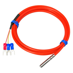 Pt100 <b>temperature</b> sensor, silicone roll-sealed waterproof and oil-proof <b>temperature</b> <b>probe</b>, Pt100 platinum resistance - Product Image 2