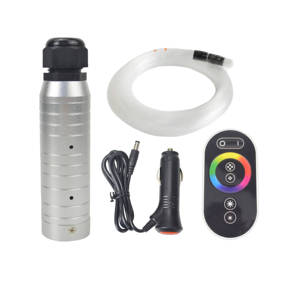 Kit de Luces de Fibra Óptica para Techo de Coche con Efecto Cielo Estrellado, RGB Multicolor con Control Táctil - Product Image 1