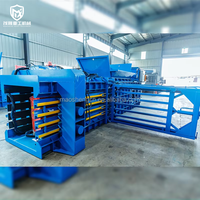 Presse à balles horizontale hydraulique automatique multi-régions pour papier usagé, haute rigidité, emballage en un clic pour usines de recyclage