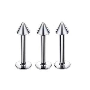 ชุดเครื่องประดับเจาะริมฝีปากแบบเรียบง่าย AMELIA Silver Piercing พร้อมจิวเวลรี่คุณภาพสูงสำหรับเจาะริมฝีปาก ขายส่ง - Product Image 4