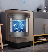 Lave-linge domestique entièrement automatique à chargement par le haut avec séchage intégré et désinfection par lumière bleue
