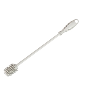 Gray Silicone <b>Brush</b> With Long Handle For <b>Cleaning</b> Pipes And Tubes - Product Image 1