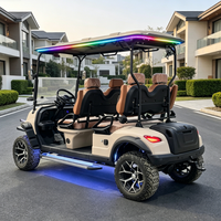 Voiture de golf électrique professionnelle 4 places au lithium 48V Rainbow en promotion – Chariot de golf tout-terrain 30-50 km/h 70-90 km d'autonomie