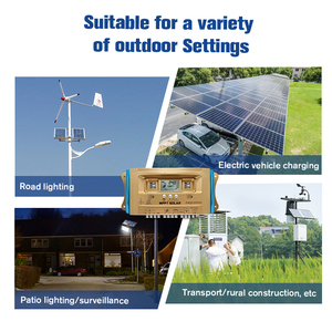 Nhà máy hoạt động Boost MPPT gió năng lượng Mặt Trời bổ sung năng lượng mặt trời sạc điều khiển hỗ trợ 12v24v36v48v pin với 4 USB Kết quả đầu ra - Product Image 6