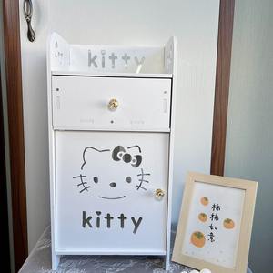 מודרני פשוט פלסטיק אחסון בצד המיטה רשת אדום סידור קטן חדר שינה חדר שינה חדר שינה חדר ריהוט לבית - Product Image 3