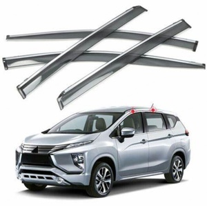 Déflecteurs de vitres, visières de ventilation, haute qualité avec protection anti-pluie en acier inoxydable pour vitres de véhicule, compatibles MITSUBISHI XPANDER, injection automobile - Product Image 2