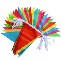 Multicolor Navidad triángulo bandera Banner para Bar decoración de fiesta
