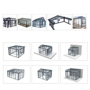 อังกฤษออสเตรเลียอิสระแบนด้านบนsolariumกระท่อมหลังคาเอียงอลูมิเนียมบ้านกระจกฤดูหนาวสวนชุดห้องอาบแดด - Product Image 4