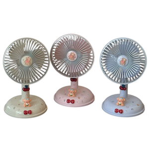Creative Cute Small Battery Powered Class a Energy Efficient 3-Speed <b>Air</b> <b>Circulation</b> Desk <b>Fan</b> for Car & Dorm Use - Product Image 1