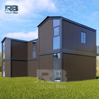 Maison mobile portable de luxe avec 2 ou 3 chambres à coucher Maison modulaire préfabriquée à 2 étages Hôtel portable Petite maison en conteneur