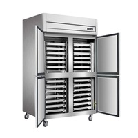 Vitrine Réfrigérée Commerciale Grande Capacité à Prise GN pour Buffet, Présentoir Réfrigéré pour Aliments Froids pour Hôtels et Restaurants