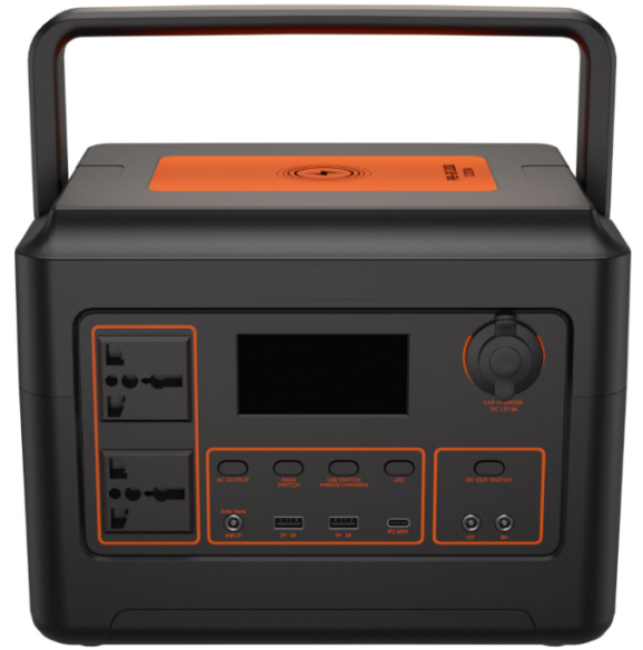 600W Multi-Functional Solar Generator Power Station with Type C 100W and UK Plug for Emergency Backup and Outdoor Adventures