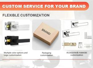 프라이버시 새틴 니켈 헤비 아연 합금 튜블러 레버 락셋 도어락 내구성 및 방수 기능 - Product Image 5