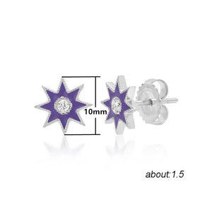 Orecchini a Perno Geometrici a Forma di Stella per Donne, Stile Coreano Minimalista, Accessorio Moda Quotidiana e da Festa, Regalo - Product Image 3