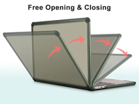 NOUVEAU Étui pour ordinateur portable PC, résistant aux chutes, transparent, Pro Air 2024, 15/14/13 pouces, style professionnel, bonne dissipation de la chaleur, ALF-335