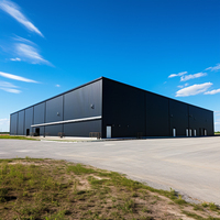 Atelier de construction en acier préfabriqué en métal léger avec services de soudage et de découpe