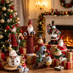 Nuove Decorazioni Natalizie da Tavolo 2026: Statuette di Pupazzo di Neve, Alce e Babbo <span class=keywords><strong>Natale</strong></span> per Decorazione Ufficio, <span class=keywords><strong>Regali</strong></span> Natalizi in Resina - Product Image 1