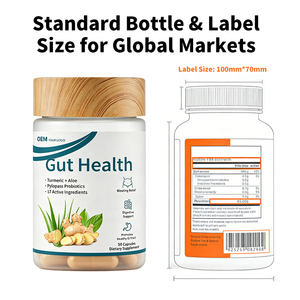 Cápsulas para la Salud Intestinal de Marca Privada OEM con Probióticos, Cúrcuma y Aloe, para Vendedores de Amazon FBA, Cumple con COA y Pruebas de Terceros - Product Image 4