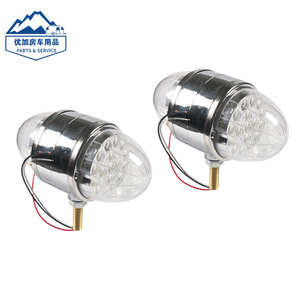 Clignotants ronds 34LED double face 12V pour remplacement et réparation de camions et remorques - Product Image 1